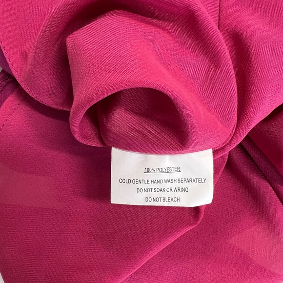 Selfie Leslie Trophy Long Sleeve Lace Bodice Mini Dress Plum Pink New With Tags - Picture 13 of 15